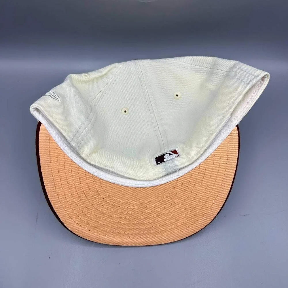 Cincinnati Reds Hat Men‎ 7 3/8 White Red 59Fifty New Era MLB Fitted Cap